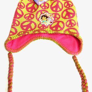 Dora the Explorer 2011 "Peace" Icon Knit Hat Ages 3+